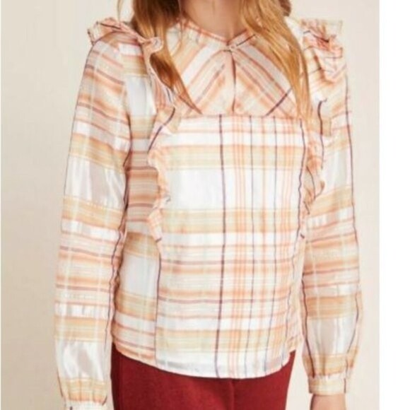 Current Air Polly Ruffled Peasant Blouse - Picture 2 of 10